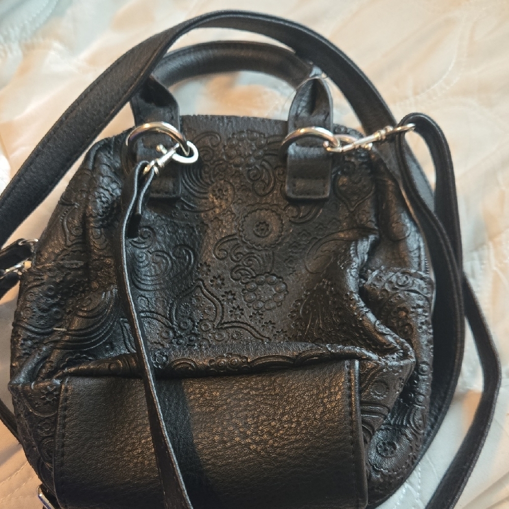 UNIONBAY Embossed Black Mini Backpack - Picture 3 of 5